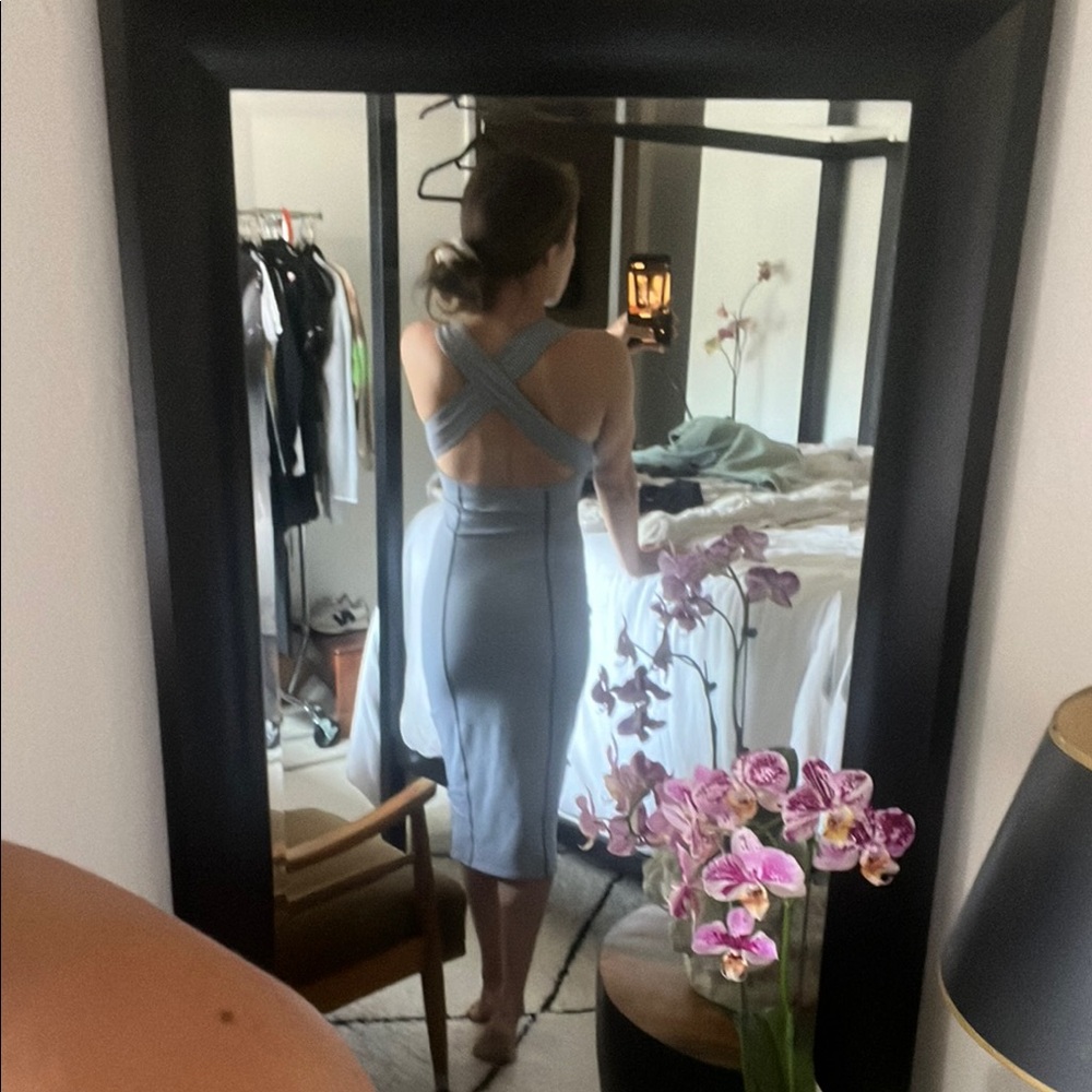 Lululemon Athletica Light Blue Backless Dress